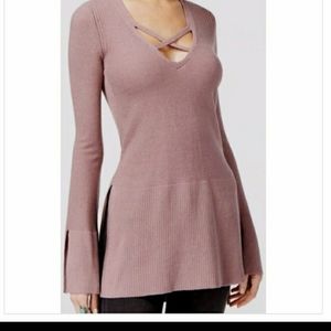 Free People Long Sweater purple mauve